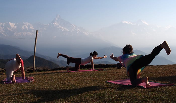 Yoga Trek Annapurna Nepal Open Nature